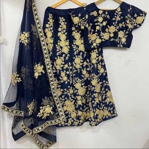 Women’s navy blue lehenga